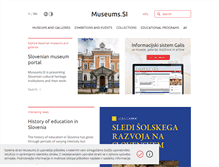 Tablet Screenshot of museums.si