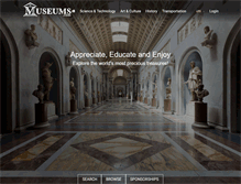Tablet Screenshot of museums.com
